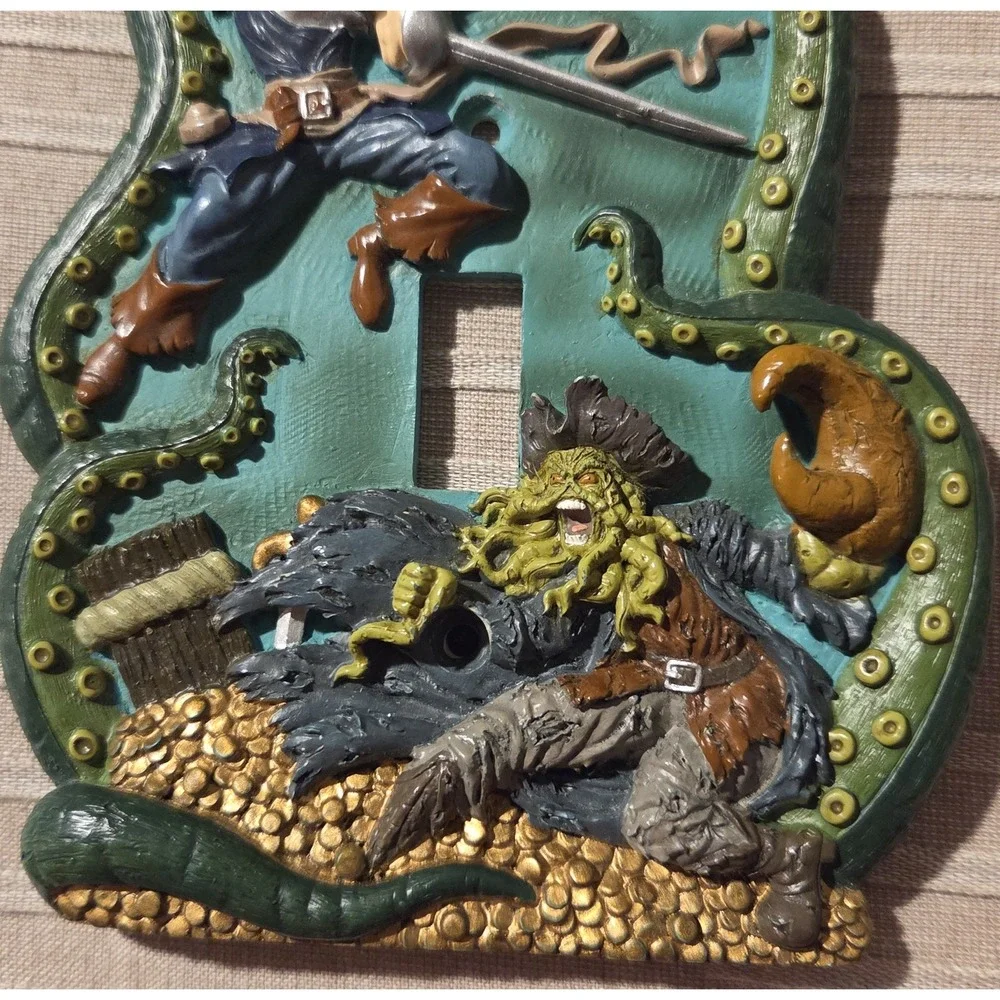 Disney‎ Pirates Of The Caribbean Jack Sparrow/Davy Jones Light Switch Cover
